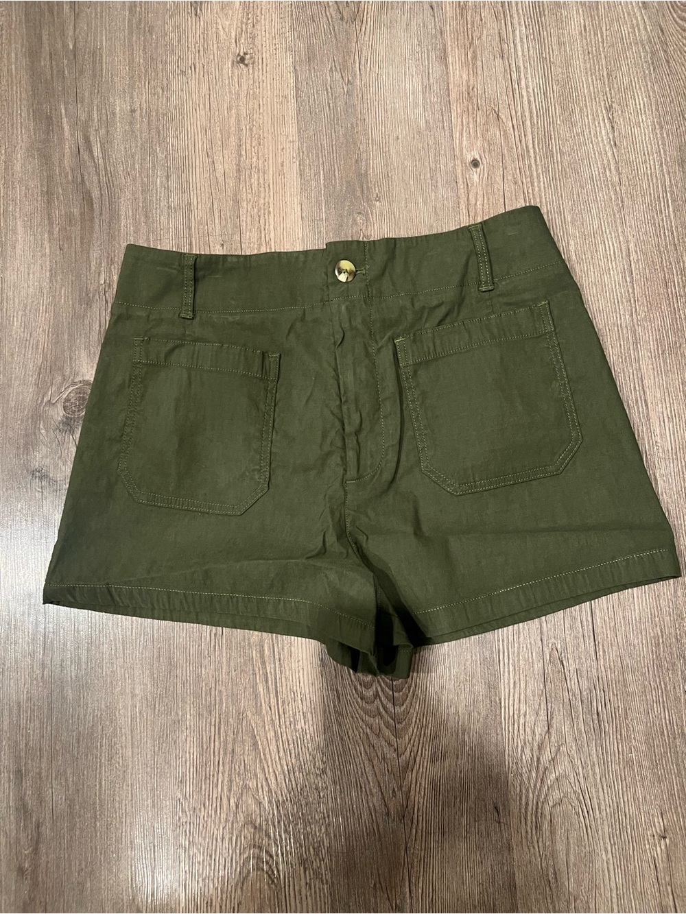Maeve by Anthropologie Collette Green Shorts size 32